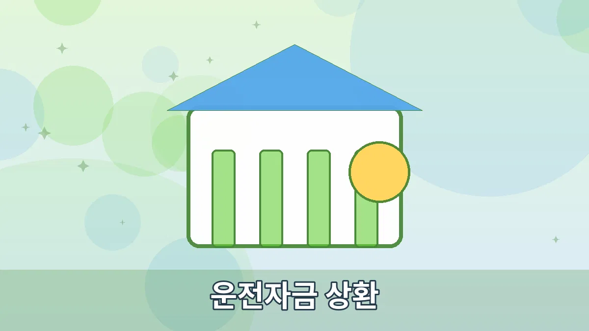 운전자금 상환 안내 이미지 1